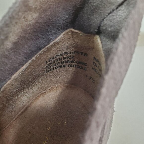 Seychelles Score 7.5 Gray Suede Ankle Boots Booties 2" Block heel - Picture 11 of 13